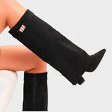 Alice | Ψηλές σουέτ μπότες