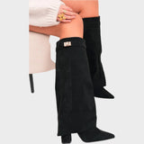 Lunara | Σουέτ Μπότες Μέχρι το Γόνατο