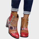 Mina | Botas Cortas con Estampado
