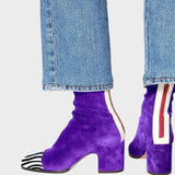 Savannah | Μπότες από σουέτ με λεοπάρ μοτίβο