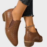 Zavira | Δερμάτινα παπούτσια με μεσαίο τακούνι από λουστρίνι