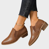 Zavira | Δερμάτινα παπούτσια με μεσαίο τακούνι από λουστρίνι