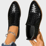 Zavira | Δερμάτινα παπούτσια με μεσαίο τακούνι από λουστρίνι