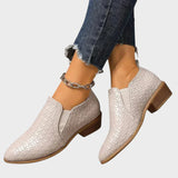 Zavira | Δερμάτινα παπούτσια με μεσαίο τακούνι από λουστρίνι