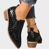 Zavira | Δερμάτινα παπούτσια με μεσαίο τακούνι από λουστρίνι