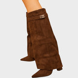 Alice | Ψηλές σουέτ μπότες