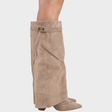 Alice | Ψηλές σουέτ μπότες