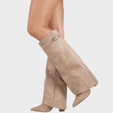 Lunara | Σουέτ Μπότες Μέχρι το Γόνατο