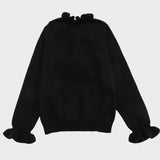 Liora | Πλεκτή Ζακέτα με Σούρες και Κουμπιά