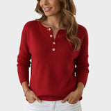 Clarisse | Πλεκτό Πουλόβερ με Κουμπιά