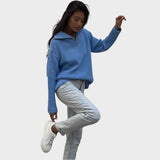 Eliana | Πουλόβερ με ψηλό λαιμό και φερμουάρ