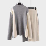 Pilar | Σετ πλεκτής φούστας και πουλόβερ