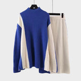 Pilar | Σετ πλεκτής φούστας και πουλόβερ