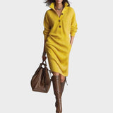 Ερώτηση | Πλεκτό Φόρεμα με Κουμπιά