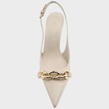 Valeria | Μεταλλικά τακούνια με αλυσίδα