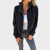 Αυτή | Κοτλέ μπουφάν με κουκούλα