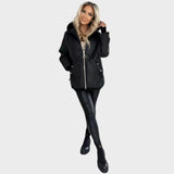 Belle | Χειμερινό μπουφάν με επένδυση και κουκούλα