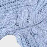 Celeste | Jersy de Punto Trenzado