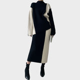 Pilar | Σετ πλεκτής φούστας και πουλόβερ