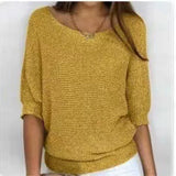 Carolina | Πλεκτό πουλόβερ με μισό μανίκι