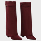 Alice | Ψηλές σουέτ μπότες