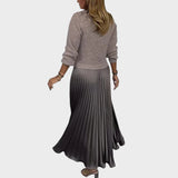 Anabela | Σετ Πουλόβερ και Πλισέ Φούστα