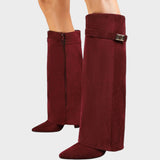 Alice | Ψηλές σουέτ μπότες
