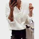 Liora | Πλεκτή Ζακέτα με Σούρες και Κουμπιά