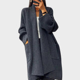 Έλσα | Μακρύ πλεκτό ζακετάκι