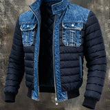 Lorenzo™ | Ανδρικό Κλασικό Διπλό Τζιν Μπουφάν