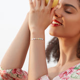 Ρυθμιζόμενο βραχιόλι από ασήμι 925 με αποτύπωμα πατούσας σκύλου