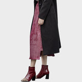 Diva | Δερμάτινες Μπότες με Λεοπάρ Στάμπα