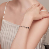 Ρυθμιζόμενο βραχιόλι από ασήμι 925 με αποτύπωμα πατούσας σκύλου