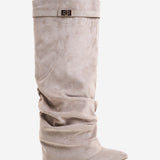 Lavista Slouchy Σουέτ μπότες μέχρι το γόνατο - Taupe