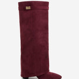 Lavista Suede Tall Boots - Bordeaux