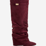 Lavista Suede Tall Boots - Bordeaux