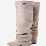 Lavista Slouchy Σουέτ Μπότες Μέχρι το Γόνατο - Taupe