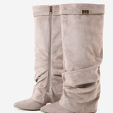 Lavista Slouchy Σουέτ Μπότες Μέχρι το Γόνατο - Taupe