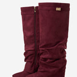Lavista Suede Tall Boots - Bordeaux