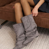 Botas de Ante Sueltas Emilia - Gris