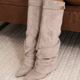 Lavista Slouchy Σουέτ μπότες μέχρι το γόνατο - Taupe