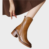 Martina | Κομψές Δερμάτινες Μπότες