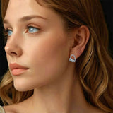 Σκουλαρίκια κουταβιού που κοιμάται φτιαγμένα από ασήμι 925