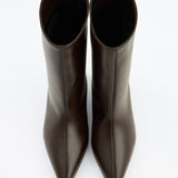 Aria Leather Ankle boots - Dark Brown
