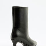 Aria Leather Ankle boots - Black