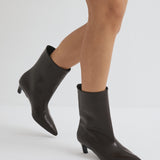Aria Leather Ankle boots - Dark Brown