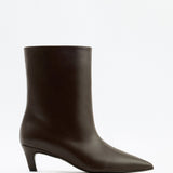 Aria Leather Ankle boots - Dark Brown