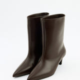 Aria Leather Ankle boots - Dark Brown