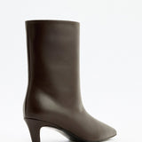 Aria Leather Ankle boots - Dark Brown