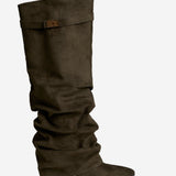 Ψηλές Μπότες Lavista Suede - Λαδί